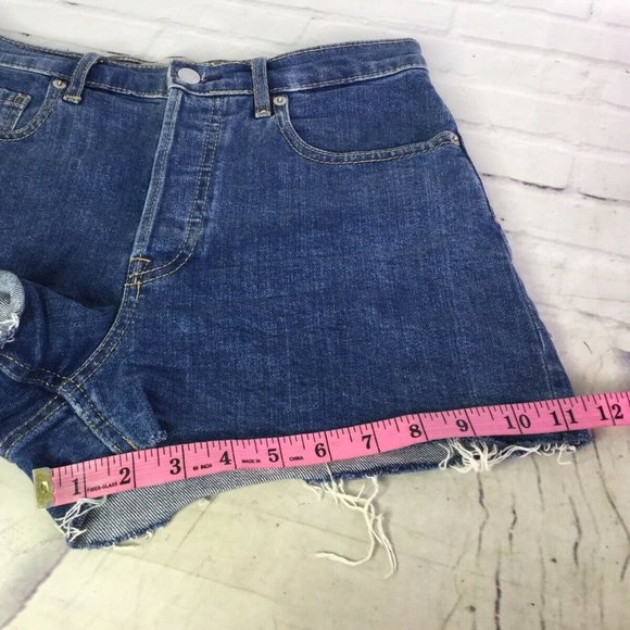 Everlane The Cheeky Short Denim Jean Shorts Blue - Picture 10 of 11